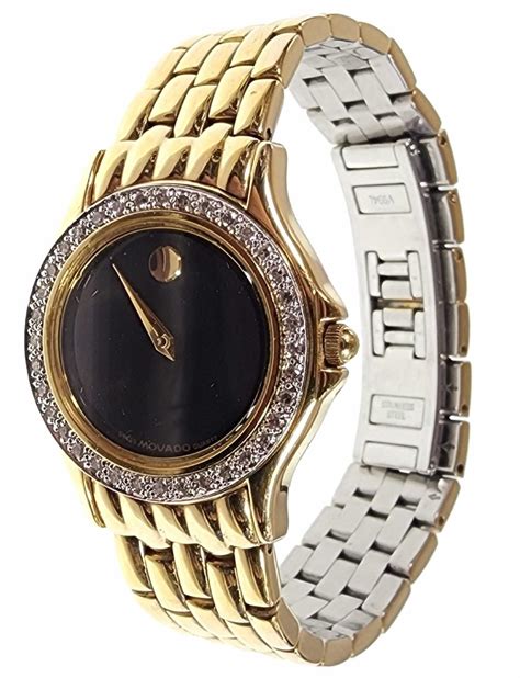 omega ladies 14k white gold watch|movado 14k gold ladies watch.